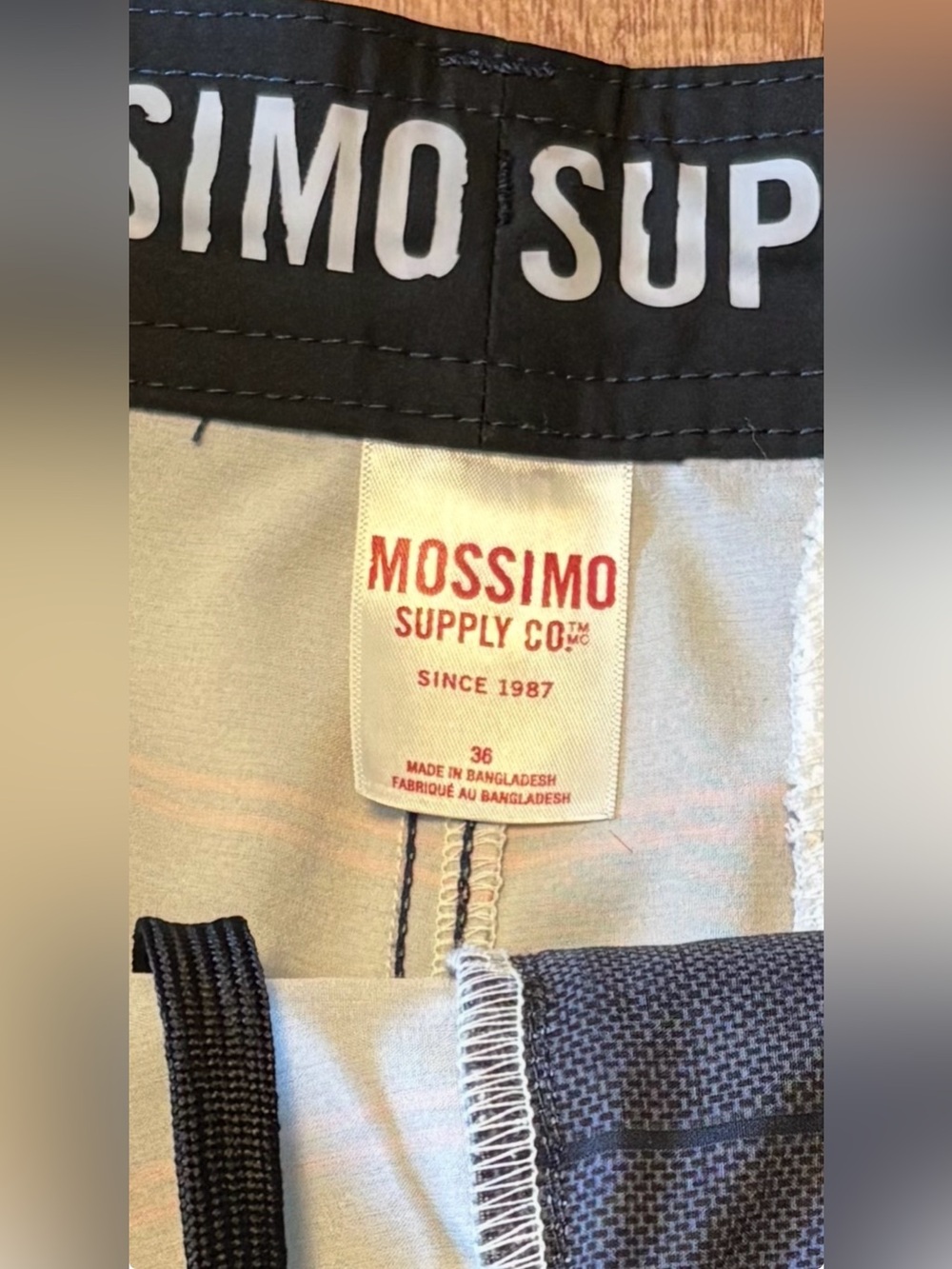 Men’s Mossimo Supply Co. Navy Blue Hybrid Swim Shorts Size 36 - Picture 3 of 6